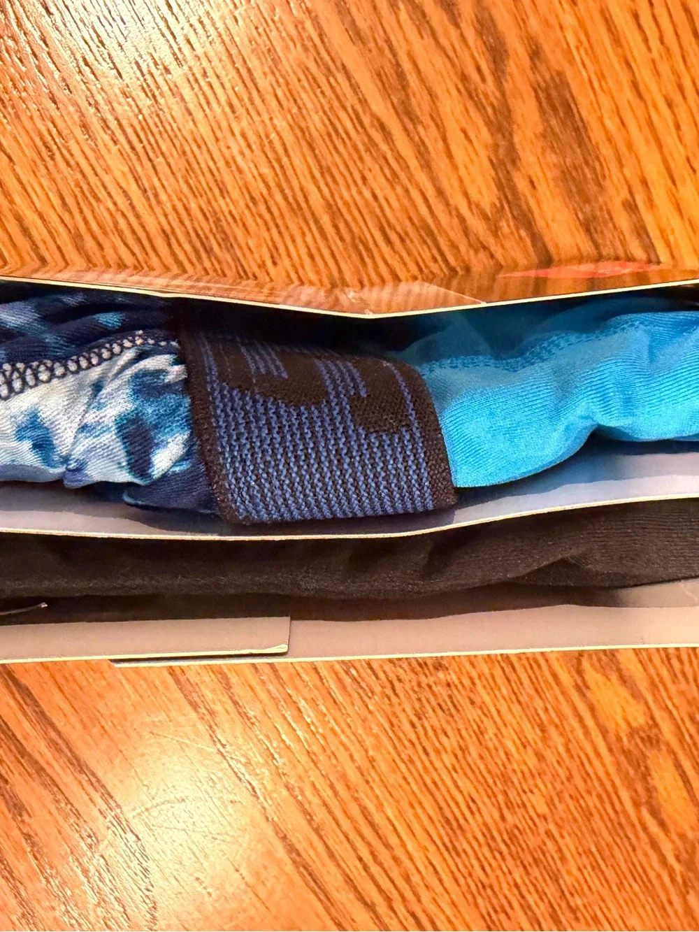 Hanes Blue & Black Men’s Tagless Trunks - 3 Pack Size S
